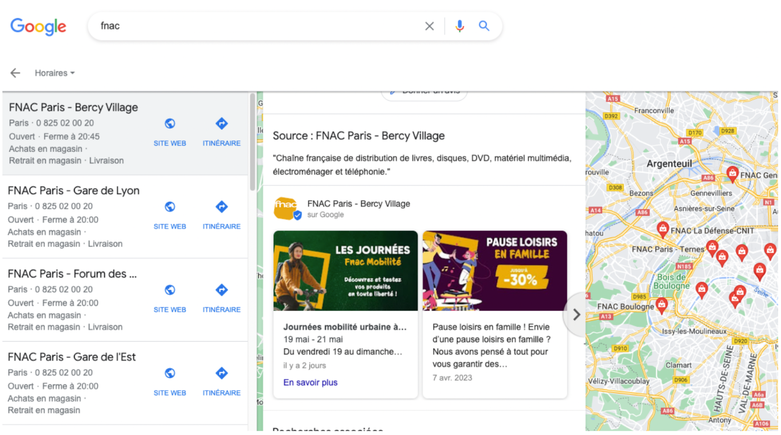 Profil Google Business - Google Maps 