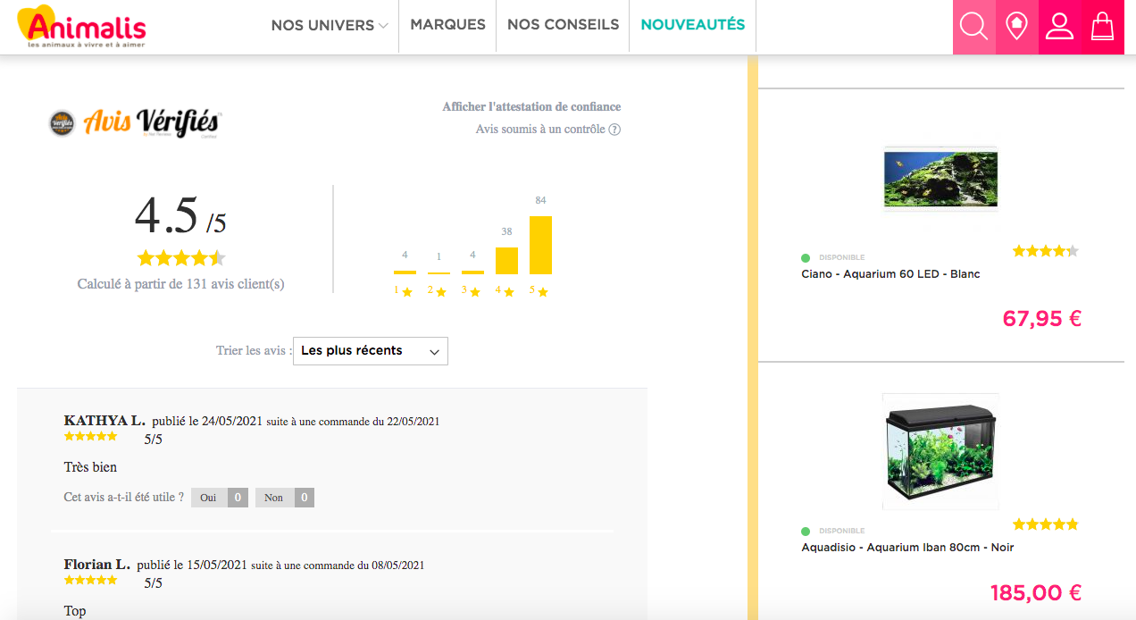 Avis produits Animalis