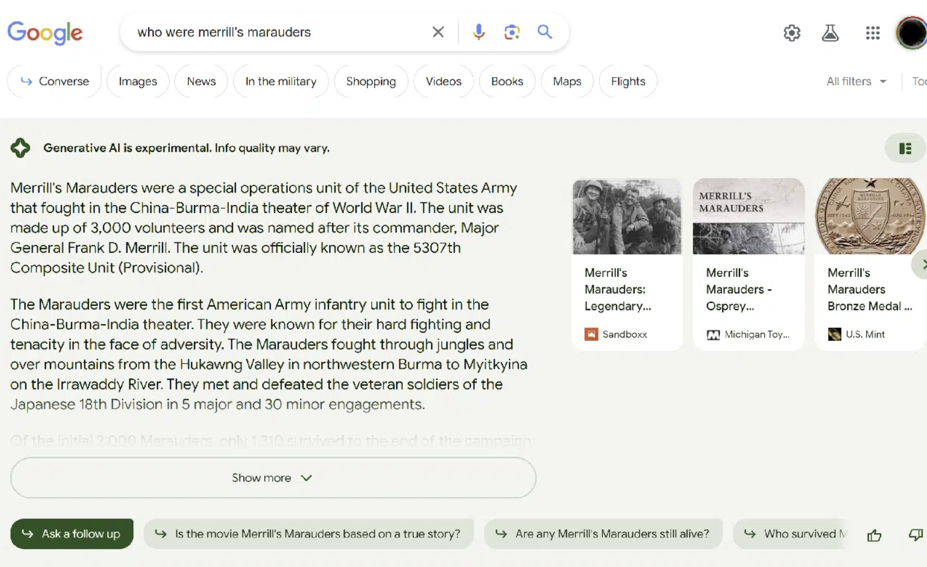 Visuel d'un article du site web "Search Engine Land" - SGE IA Google - SEO - Avis Vérifiés