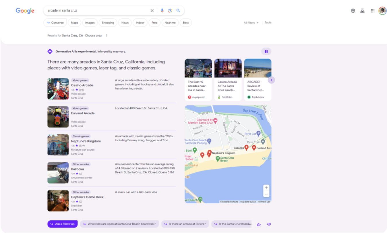 Search Generative Experience - Google - Avis Vérifiés