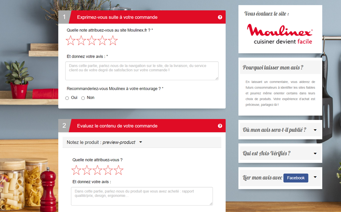 Questionnaire de satifaction client - achat - marque SEB - paroles de consommateurs - Avis Vérifiés