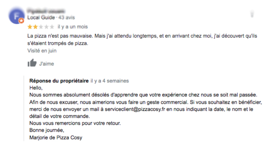 Réponse à un avis Google négatif - Avis Vérifiés