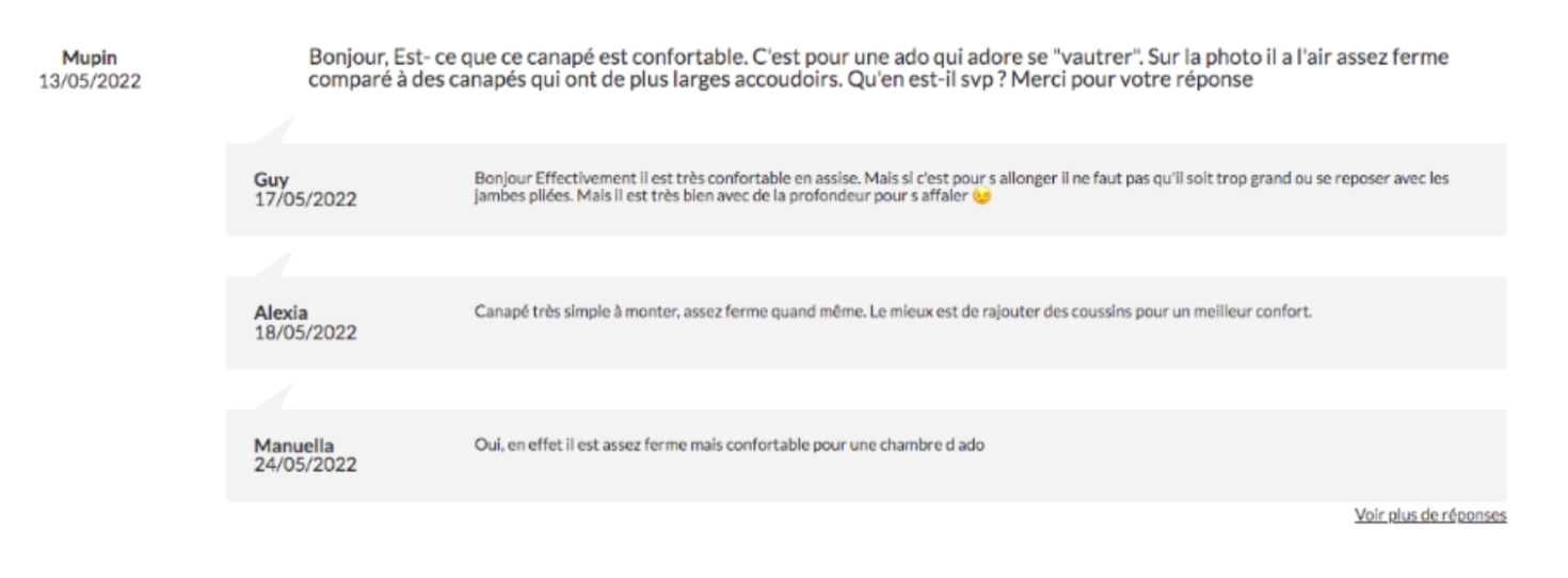 Fonctionnalité Q&A - avis consommateurs - Avis Vérifiés - Soldes été 2023