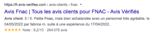 Google Avis Vérifiés Résultat