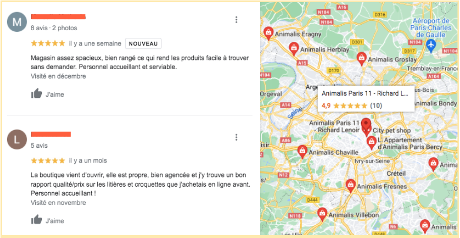 Avis clients visibles sur Google Maps - Avis Vérifiés