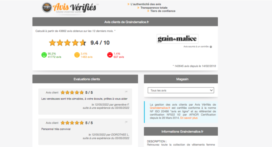 avis verifies home page grain de malice