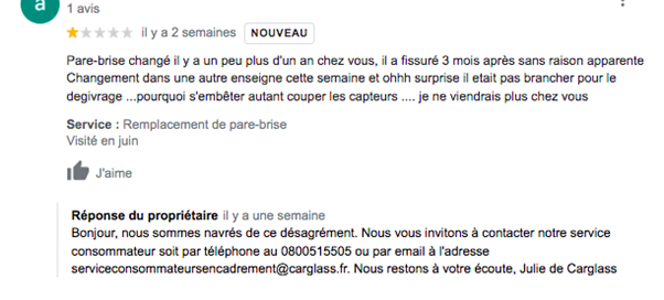 Contacter le client pour un échange privé