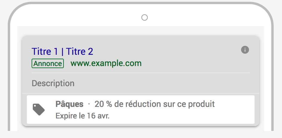 extension de promotion Google Adwords
