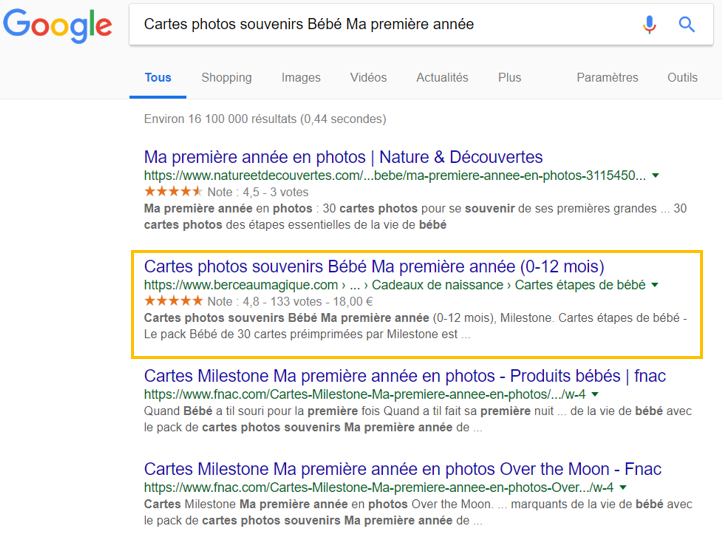 extraits enrichis - référencement naturel
