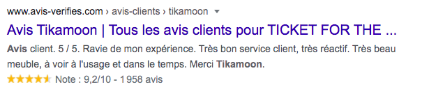 google meta-description Avis Tikamoon